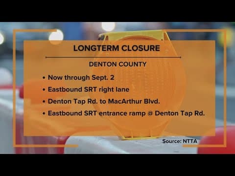 Two key road closures in DFW you need to know