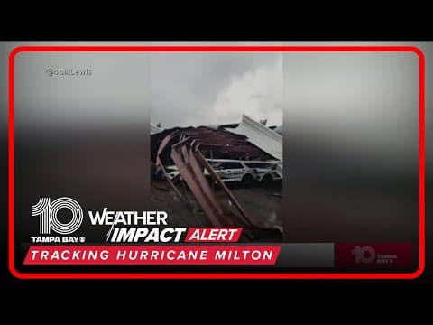 St. Lucie County building sees tornado damage during Hurricane Milton