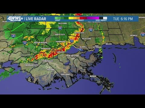 Strong storms race through on Tuesday evening