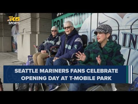 Seattle Mariners fans celebrate Opening Day at T-Mobile Park