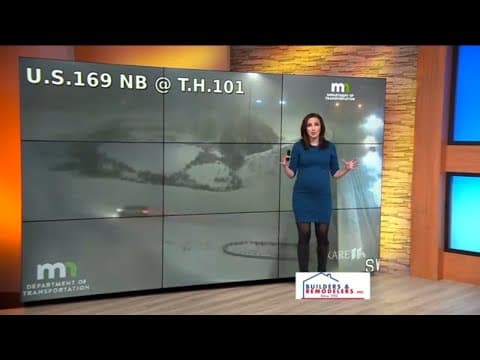 TRAFFIC: Heavy snow covered roads slow Minnesota drivers Thursday morning