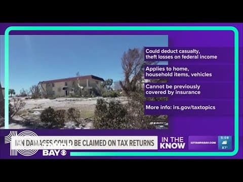 Hurricane Ian damages can be claimed on your tax returns