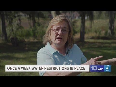 Once-a-week watering schedules in place as drought continues across Tampa Bay