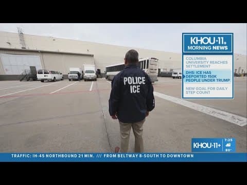 DHS says ICE has deported roughly 150,000 people have been deported since Pres. Trump took office