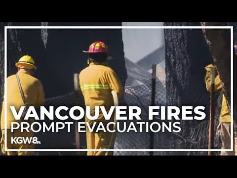 Crews respond to 2 fires in Vancouver, prompting temporary evacuations