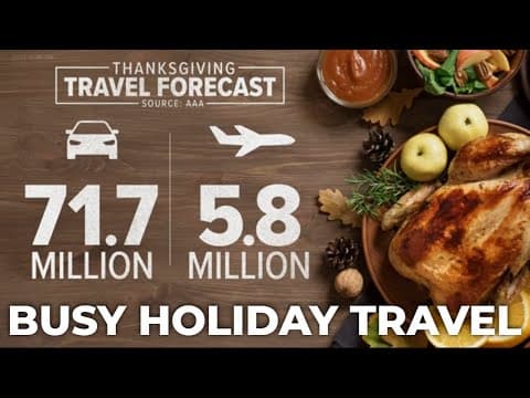 AAA forecasting record for holiday travelers ahead of Thanksgiving