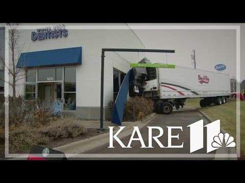 White Bear Lake dentist meets first responders who helped save her life after semi crashes into offi