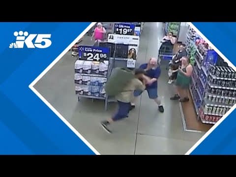 Surveillance video shows Walmart stabbings
