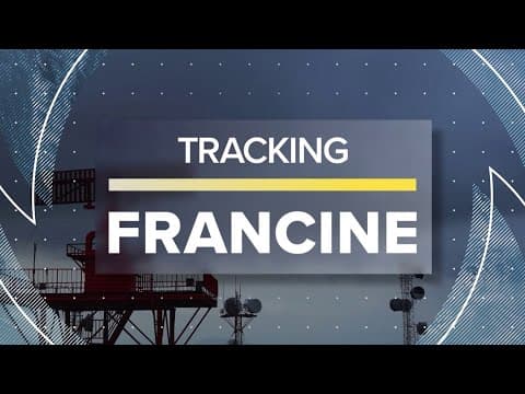 TS Francine track expected to move further east, closer to New Orleans metro, meteorologist says