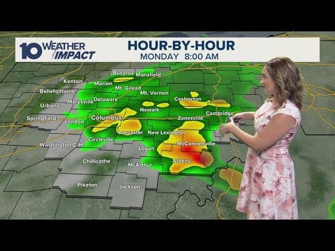 Columbus, Ohio weather forecast for July 14, 2025 | Rainy start to Monday