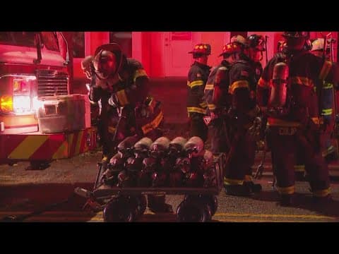 Indy firefighter falls through floor, another injured while battling house fire on the city's near e
