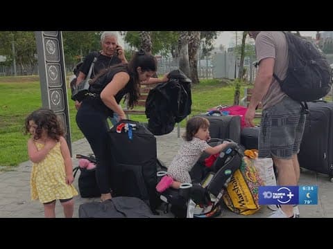 Hundred of Americans arriving at Tampa International Airport after evacuating Israel