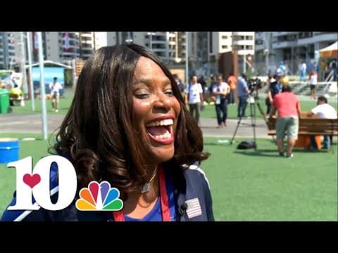 Aug. 2016: Olympian Sharrieffa Barksdale serves as Team USA manager