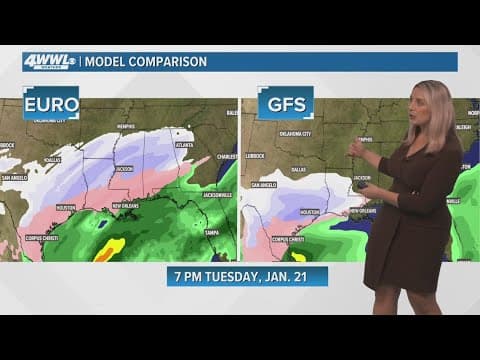 Artic chill could bring snow and ice to the Gulf Coast next week