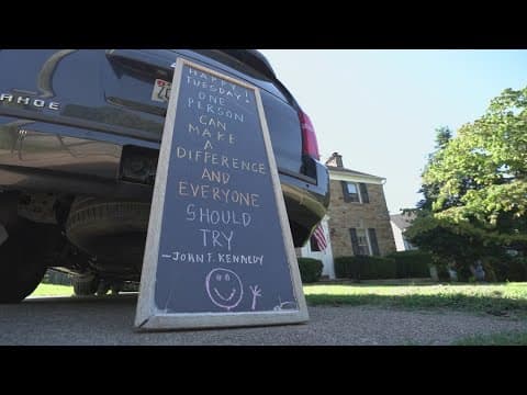 In Maryland, one man’s daily chalkboard messages inspire a community