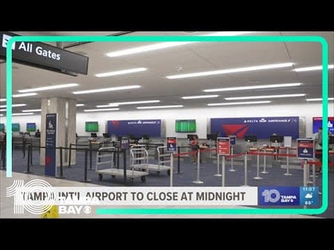 Tampa International Airport prepares to close doors ahead of Tropical Storm Idalia's impacts