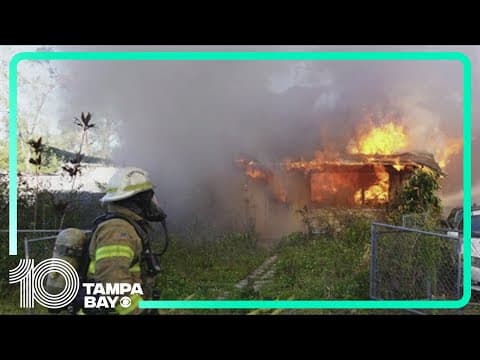 Person in critical condition after house fire in Tampa, officials say
