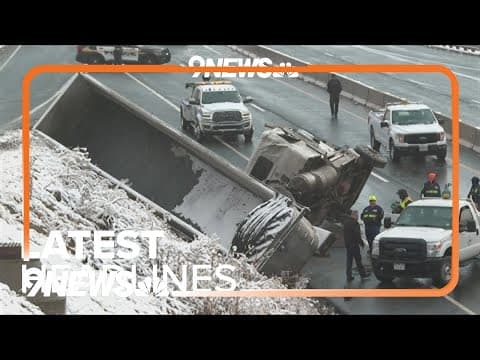 Latest headlines | Semi truck driver sustains minor injuries after rollover crash on Highway 58