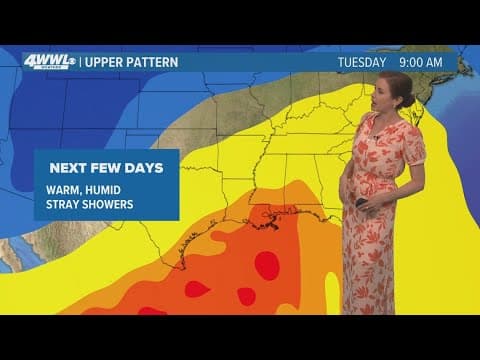 New Orleans 10pm Weather: Warm and muggy Monday, Tuesday