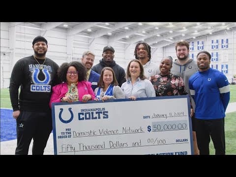 Colts players fund domestic violence training for Marion County law enforcement