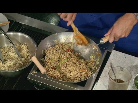 Recipe: Egg roll inspired noodles and a savory kugel by Chef Kevin Belton
