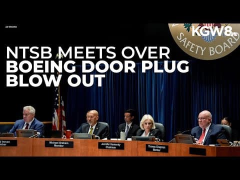 NTSB reviews findings in probe of 2024 Alaska Airlines door plug blowout over Portland