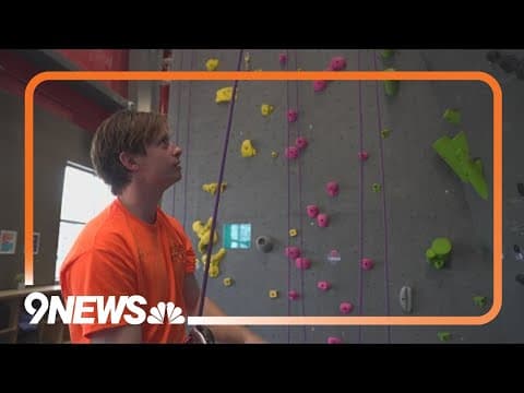 Organization teaching kids with disabilities to climb