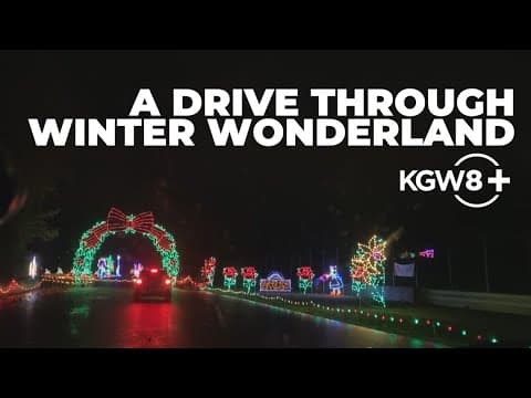 A drive through Winter Wonderland at Portland International Raceway