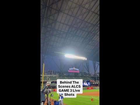 Behind the scenes of ALCS Game 3 with local TV crews