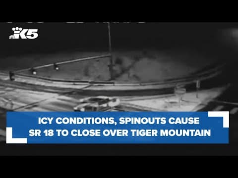 SR 18 closed in both directions over Tiger Mountain