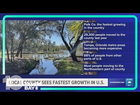 Polk County, known for its citrus, among the top destinations for US movers in 2023