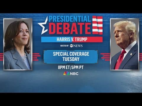 Kamala Harris and Donald Trump go face-to-face in presidential debate tomorrow