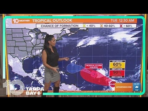 Tracking the Tropics: Philippe still disorganized; disturbance could become depression | 5 a.m. Tues