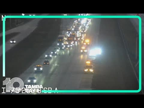 Crash causing traffic to build up on southbound I-75 in Brandon