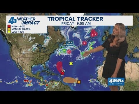 Tropical Weather Impact: Erin moves away from US East Coast; new storm could form