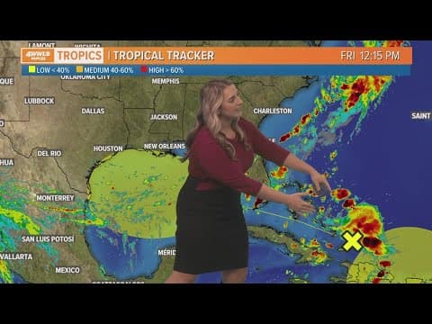 Friday afternoon tropical update: Tropical disturbance could bring rain to the area early next week