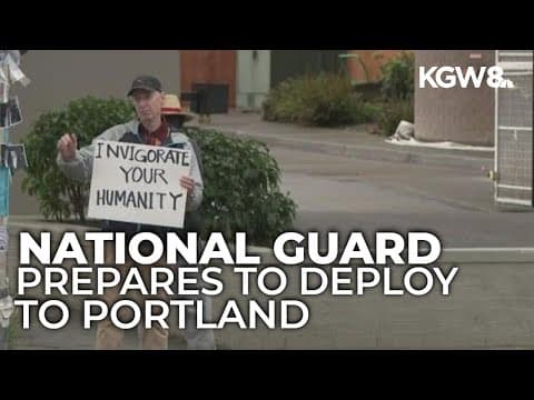 Oregon National Guard prepares on the coast before deploying to Portland