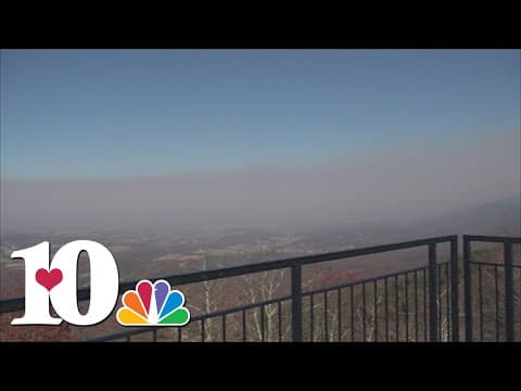 Crews work on land and air to fight fire on Cocke/Greene County line