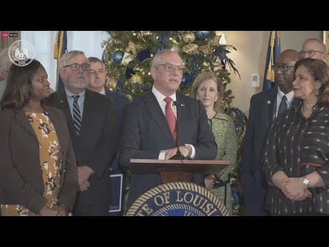 'Never say never' | Gov. Edwards' response on running for office again during 'End-of-Year' address