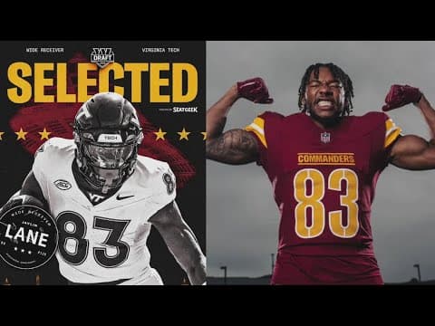 Get to know Commanders rookie Jaylin Lane ahead of new football season