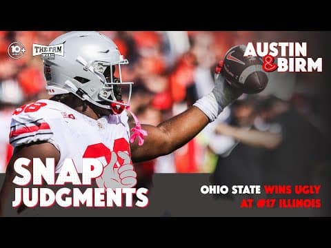Snap Judgments: Ohio State loses focus, wins game at Illinois as Buckeyes hit midpoint of season