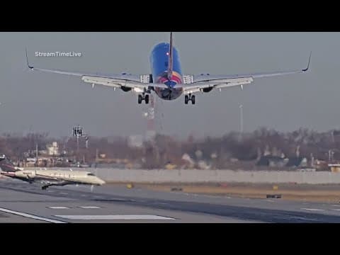Plane narrowly avoids collision with jet