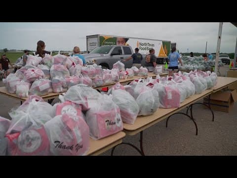 Food giveaway in Bonham helps 400 families and victims of recent tornadoes