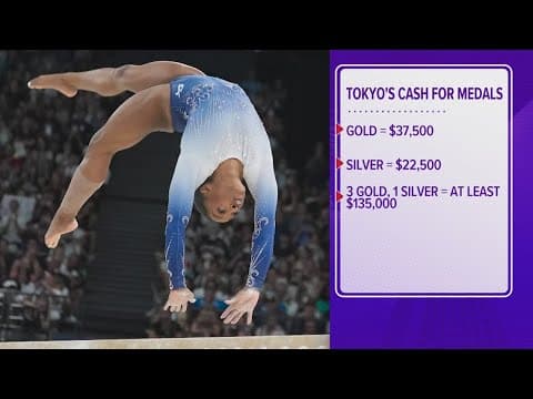 Here's how much Simone Biles will earn for her performance at the Paris Olympics