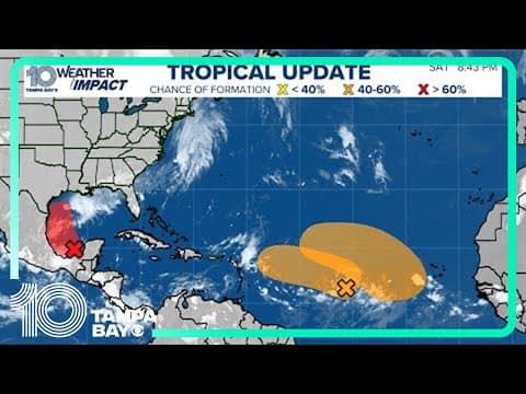 Tracking the Tropics: Disturbance in the Gulf of Mexico showing higher chance for development