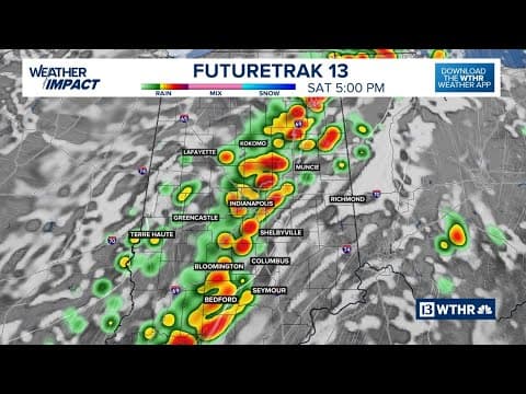 Weather Impact: Severe thunderstorm warnings issued for parts of central Indiana