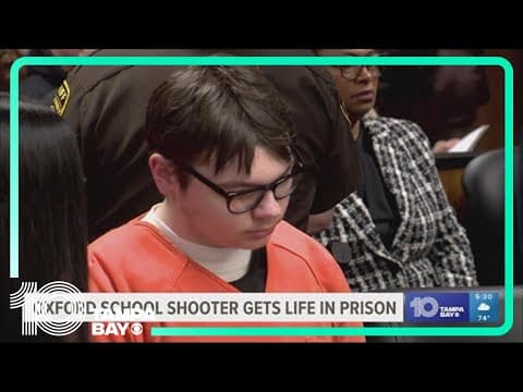 Michigan teen gets life in prison for Oxford High School attack