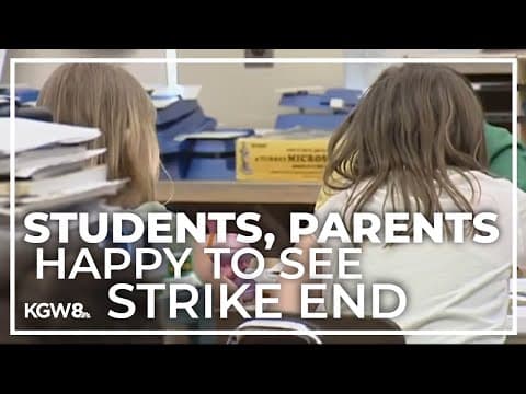 Portland students head back to class Monday after teachers strike ends: 'Very, very, very thankful'