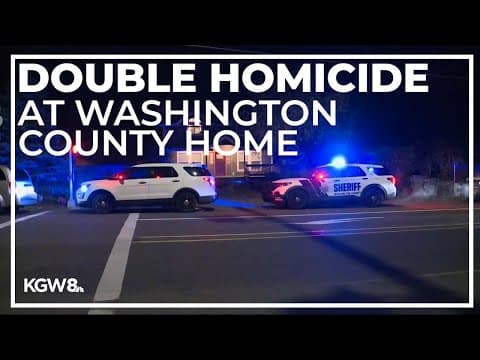 Double homicide at home in Washington County, suspect dead
