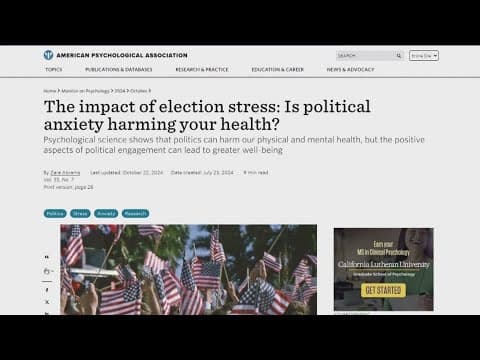 How to manage election-related stress
